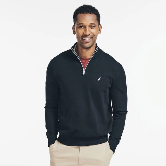 Nautica | NAVTECH QUARTER-ZIP SWEATER | Large - Picture 4 of 4